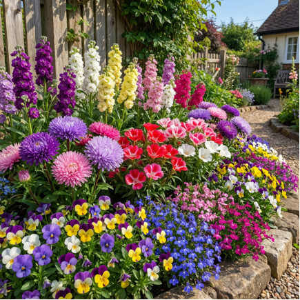 Комплект насіння квітів Бабусина клумба
