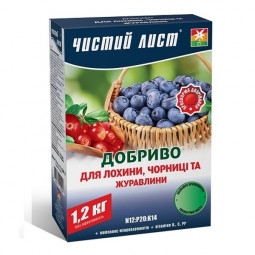 Добриво кристалічне для лохини. чорниці та журавлини Чистий Лист 1.2 кг