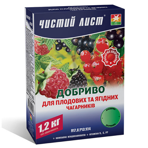 Чистий Лист АКВА для плодових та ягідних кущів 1.2 кг