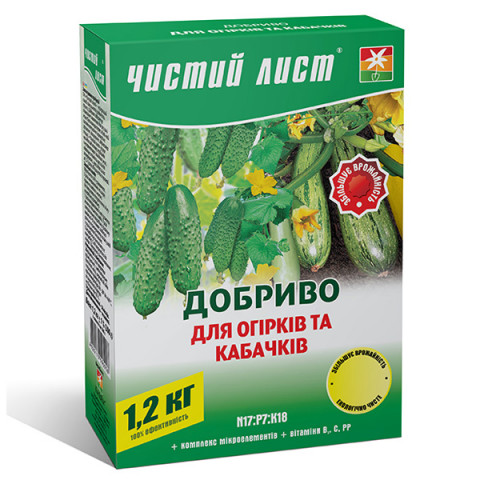Чистий Лист АКВА для огірків та кабачків 1.2 кг