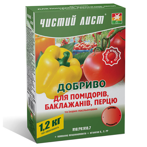 Чистый Лист АКВА для помидоров и перца 1.2 кг
