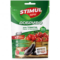 Удобрение кристаллическое Stimul NPK для томатов перца и баклажанов 200 г