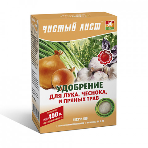 Чистый Лист АКВА для лука. чеснока и пряных трав 300 гр